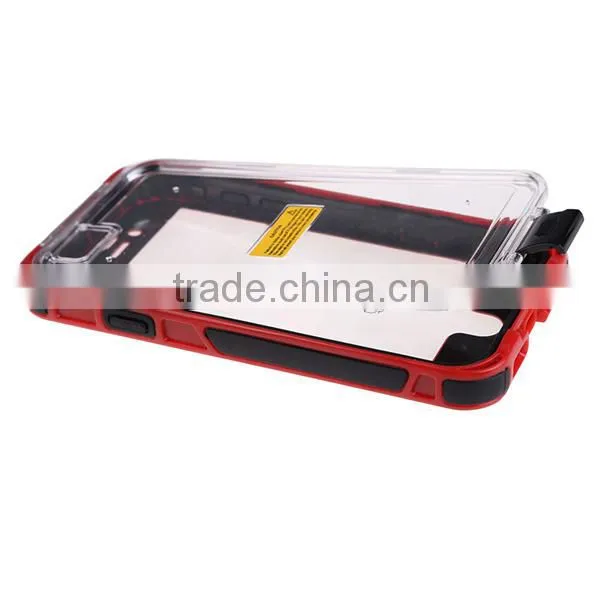 Red for iPhone 6 Waterproof Case Cover Fingerprint Touch ID 9 Colors for Your Choose