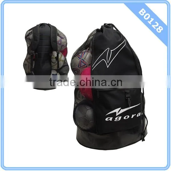 AGORA 12-15 Soccer Balls Heavy Duty Mesh Ball Carrier Bag