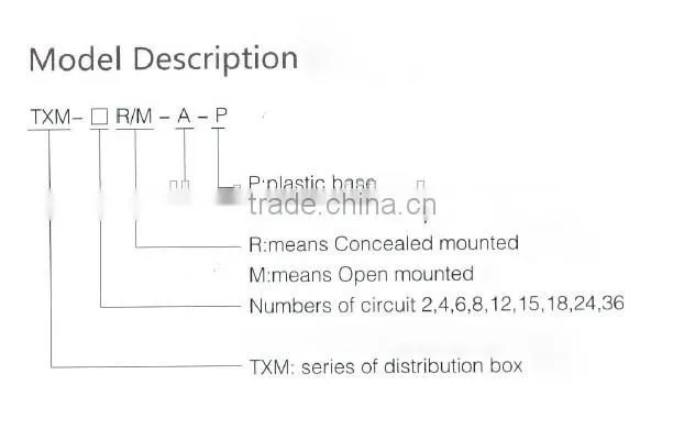 TXM-18way Electrical plastic busbar water proof distribution junction box