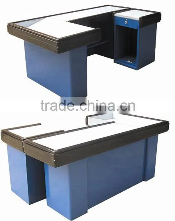 RH-CR006 1800*550*800mm 550*550*800mm supermarket checkout counter for sale