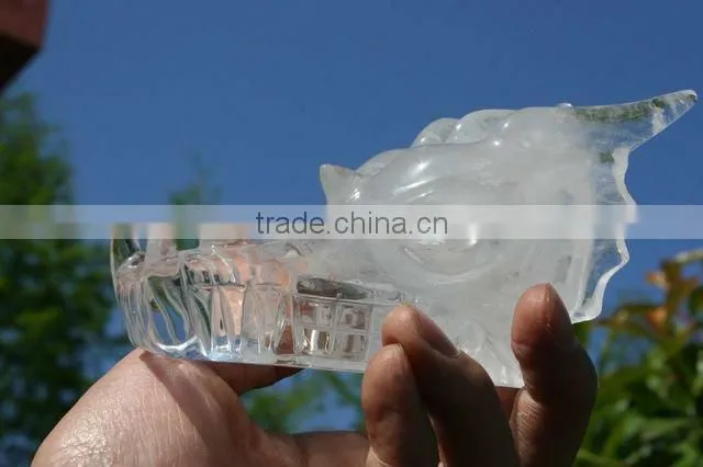 WONDERFUL Quartz Rock Crystal CARVED Dragon
