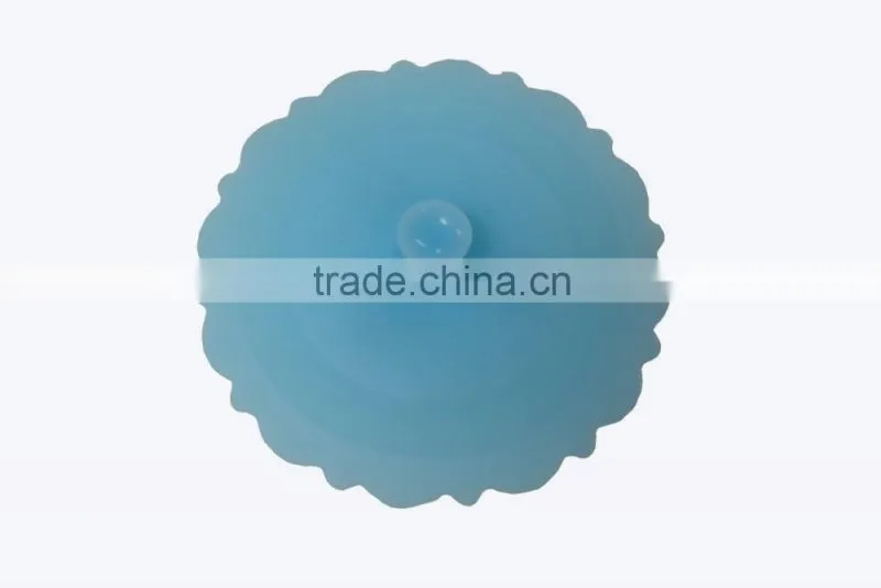 100% Food Grade silicon Cartoon Figures ceramic cup lid