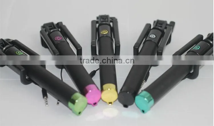 colorful selfie stick wired automatic selfie stick
