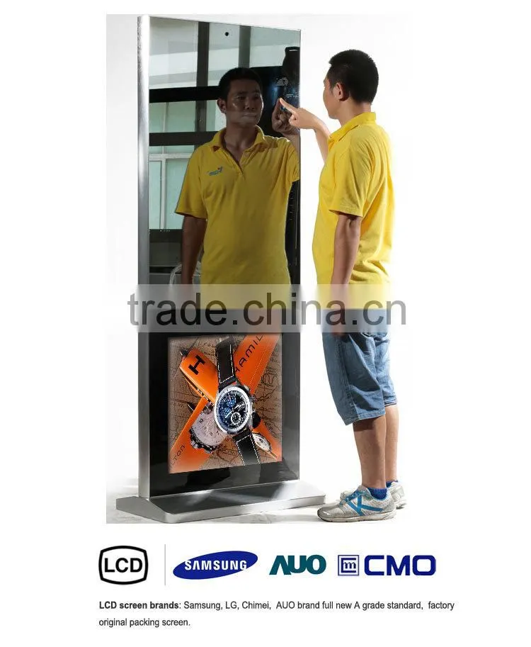 42" Motion Sensor Magic Mirror Advertisements