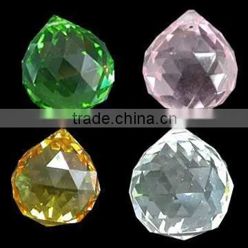 30mm Faceted crystal ball K9 materia