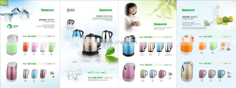 Promotion Item Home Appliance stainless steel electric kettle with CE,CB,CCC,SASO Certification