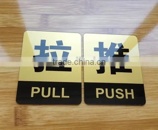 Custom size different colour acrylic door signs