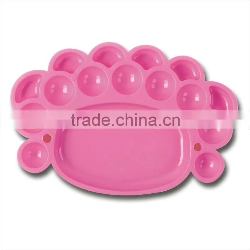 Hot Sale 15 Holes Plastic Painting Palette/drawing color palette