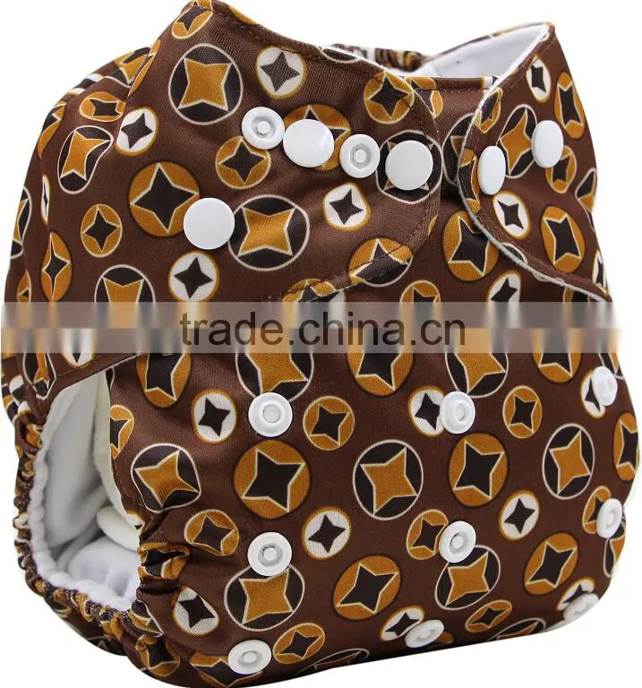Organic bamboo super soft all in one baby nappies with inserts