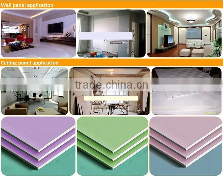 China top manufacturer gypsum board machine( hot air,hot oil)/automatic new technology gypsum board making machine
