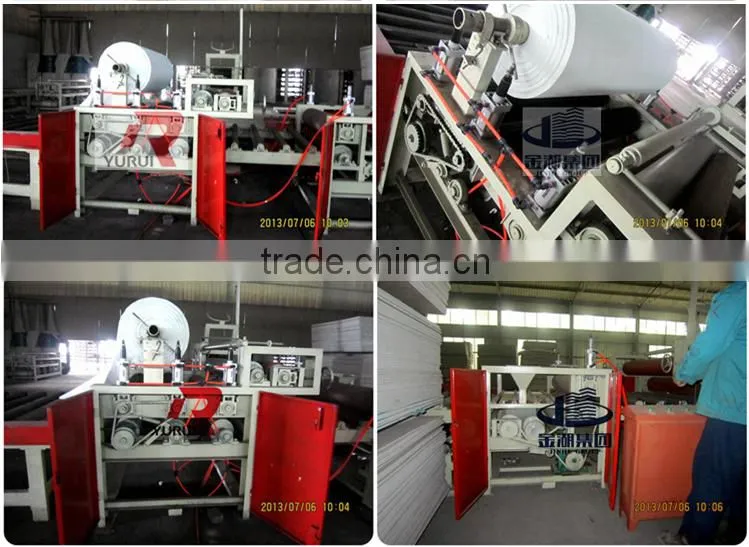 small capacity gypsum ceiling board making machine/pvc laminated gypsum ceiling board making machine