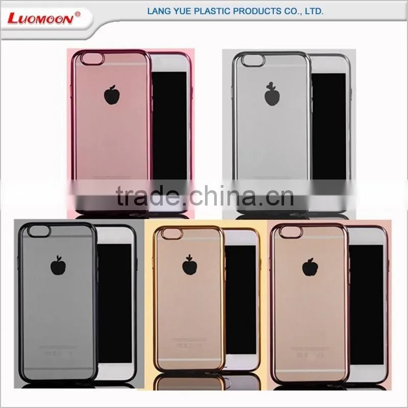 tpu electronplate phone case cover for iphone 4 5 6 7 s se plus