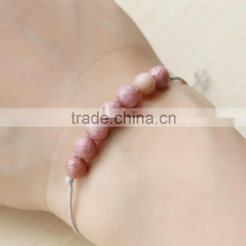Natural stone bead hand jewelry bracelet
