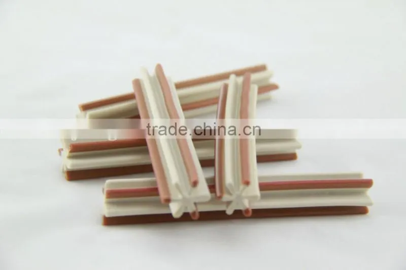 senior (two-tone straight hexagonal natural dog chews)