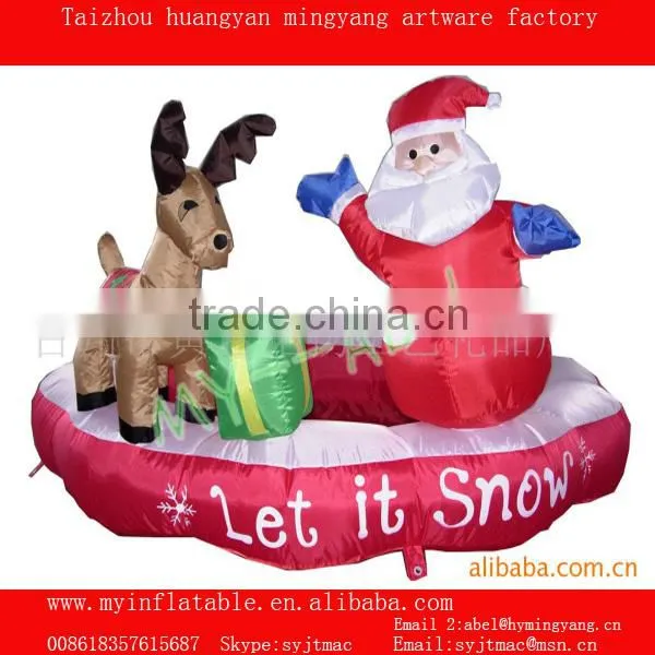 Polyeter taffeta new year tree ornaments