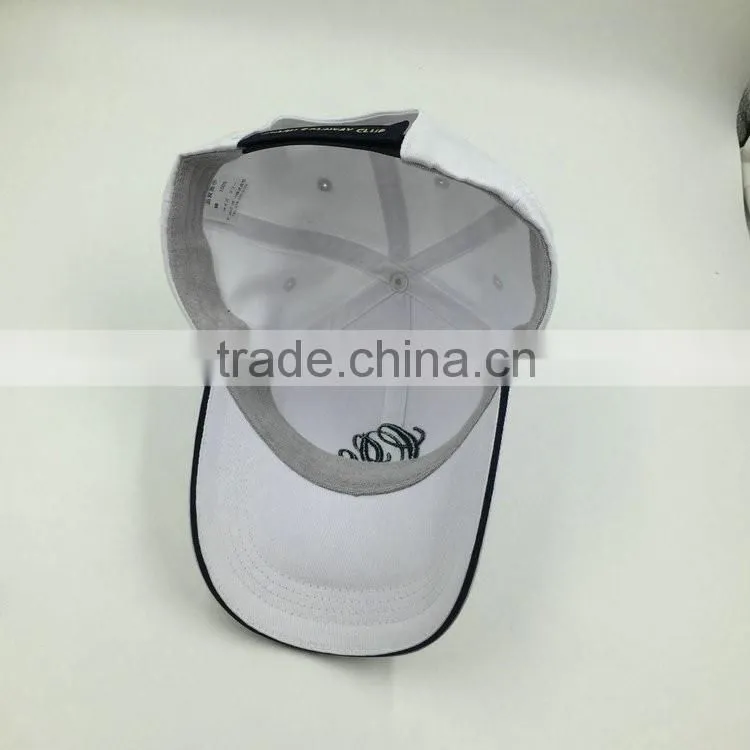 Wholesale 3D embroidery adjustable velcro golf hats for men sun protection