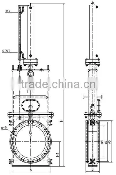 1.6Mpa,2.5MpaHydraulically Dredge Gate Valve