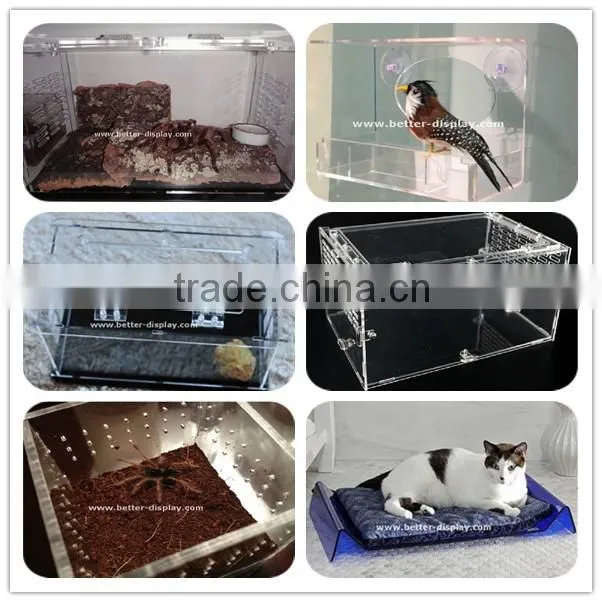 custom acrylic clear plastic terrarium