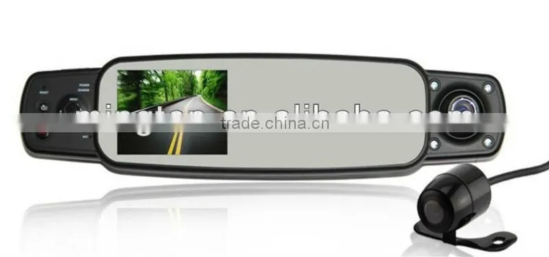 3 Cameras HD720P Rear-View Mirror car dvr camera