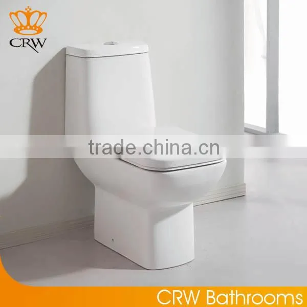 CRW HB3546 Ceramic Portable Toilet Two Piece and Square Shape
