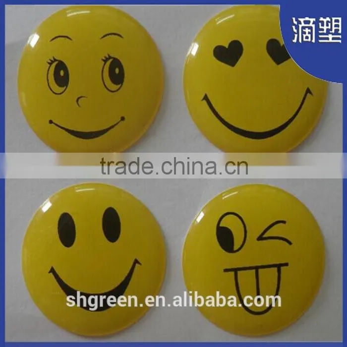 Lovely heat resistant clear epoxy resin sticker,3D domed sticker