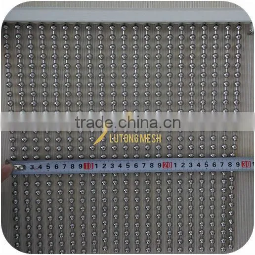 silver ball chain curtain for interior decoration