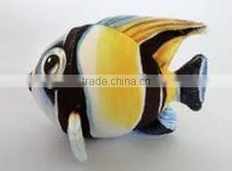 factory wholesale 3D leopard pot fish plush toy realistic stuffed plush animal leopard pot fish toy soft toy