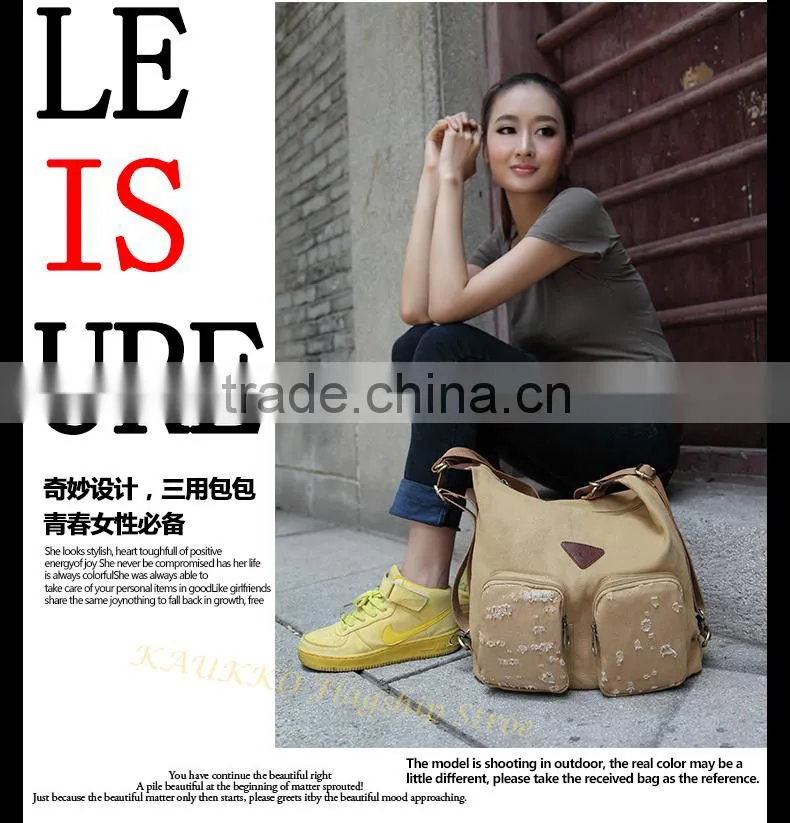 Canvas shoulder bag vintage-latest fashion handbag fashion bags ladies handbags