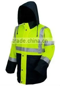 reflective jacket with 3M reflective tape ,waterproof jacket for worker ,safety reflective jacket