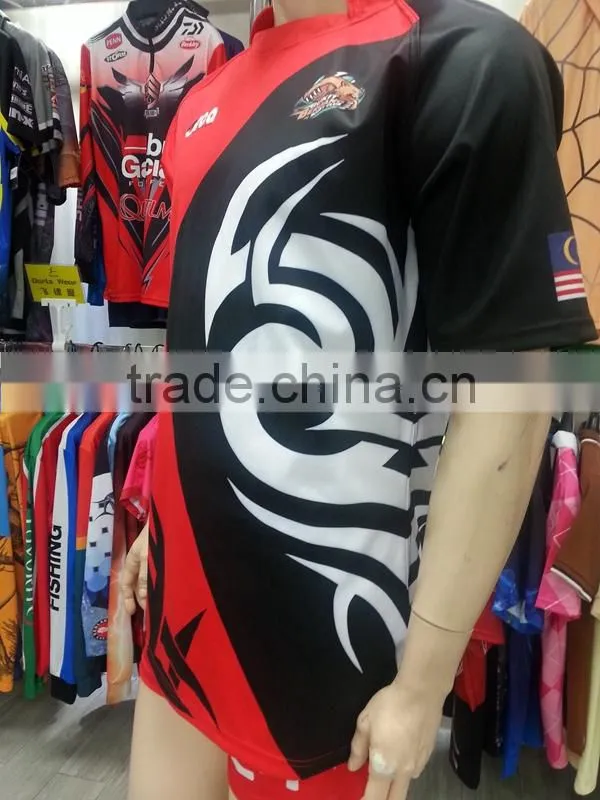Sublimation Red Color Rugby Jersey New Style Rugby Kit Custom Rugby Uniforms Shirts