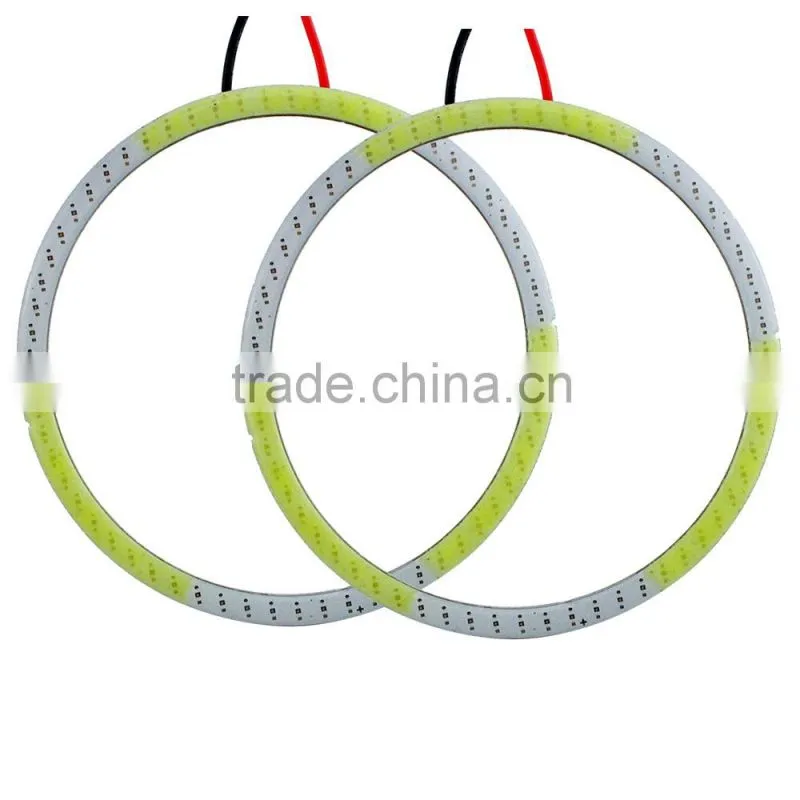 Dual Colors White blue 100mm 110mm COB Led Angel Eyes Halo Ring Light 12v 24v angel eye