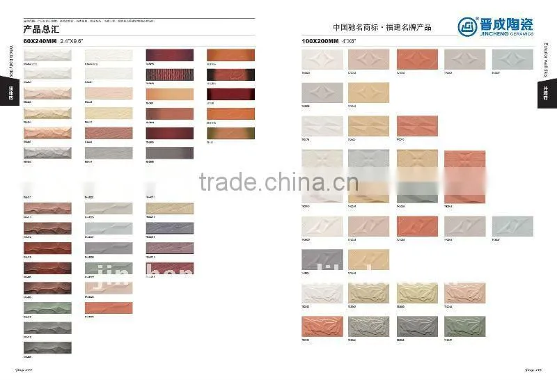 exterior 130x260mm outdoor ceramic digital wall tile factory offer