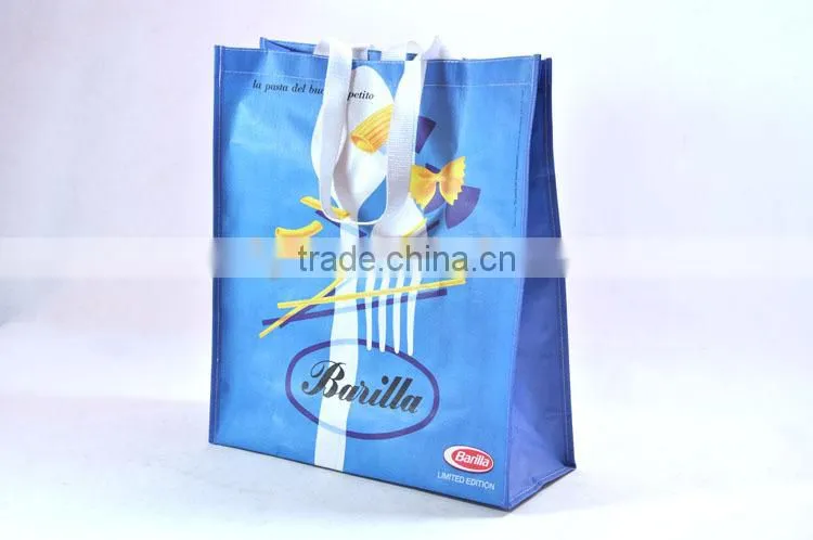 BSCI audit factory printed plastic bags/silver handbags/shopping bag