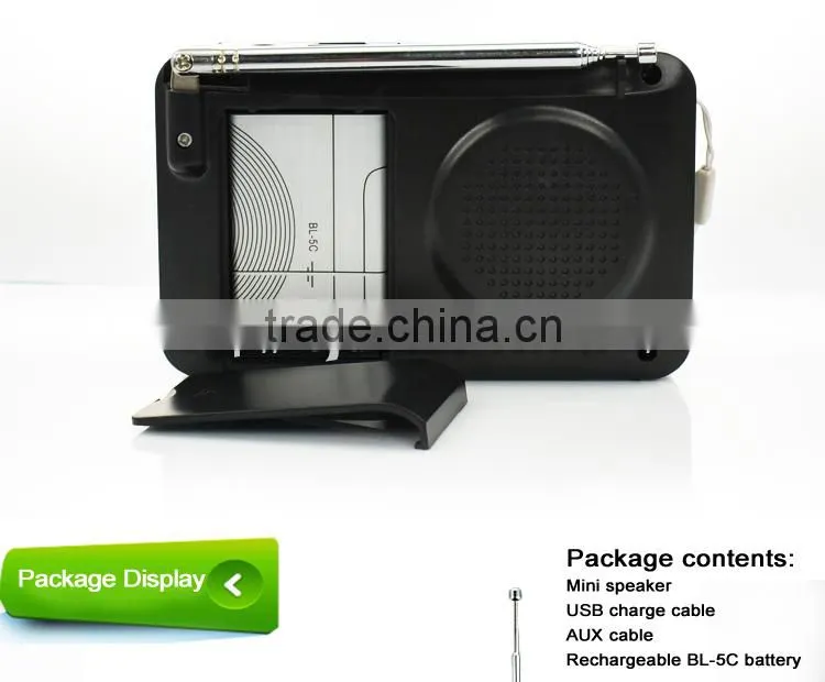 L-988AM Portable mini mp3 radio, mini am/fm radio mp3 player