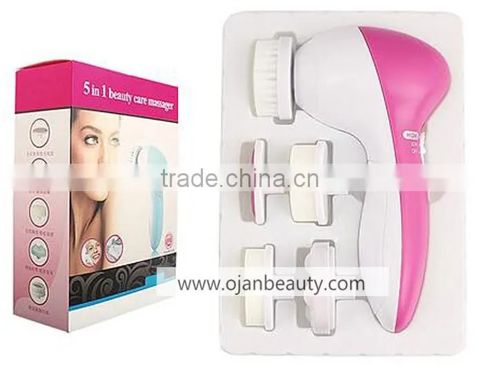 5 in 1 Beauty care facial cleansing brush electric body brush