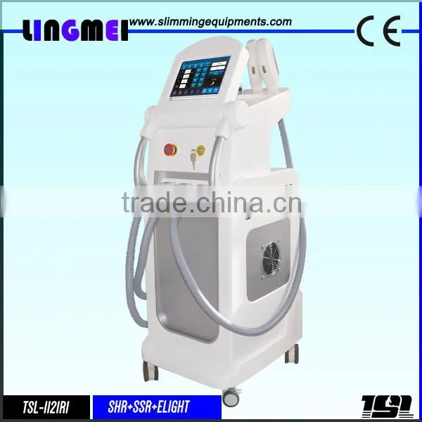 High quality 3 in 1 permanent opt ssr skin tightening ipl shr hair removal machine for beauty salon spa clinic use equipment