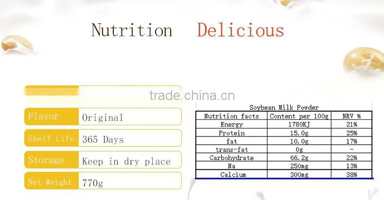 Delicious Instant Soybean Milk Powder 770g
