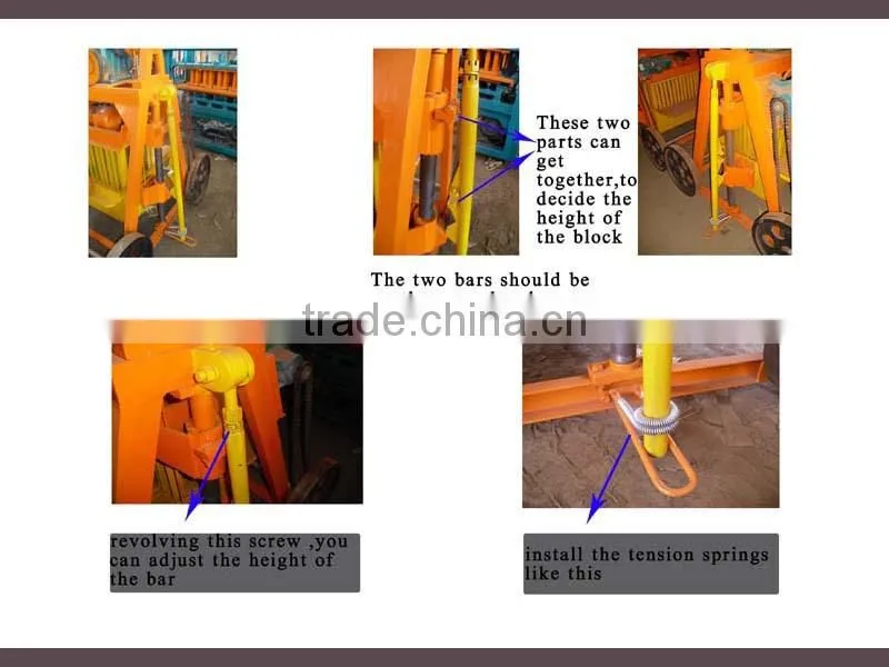 China product QM4-45 diesel movable cement solid brick laying equipment price list for sale in Tanzania block machine