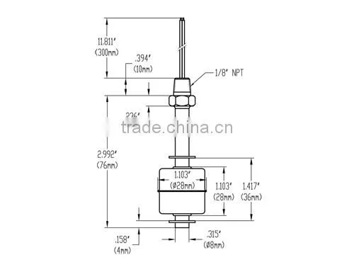 MR1075-S float level switch