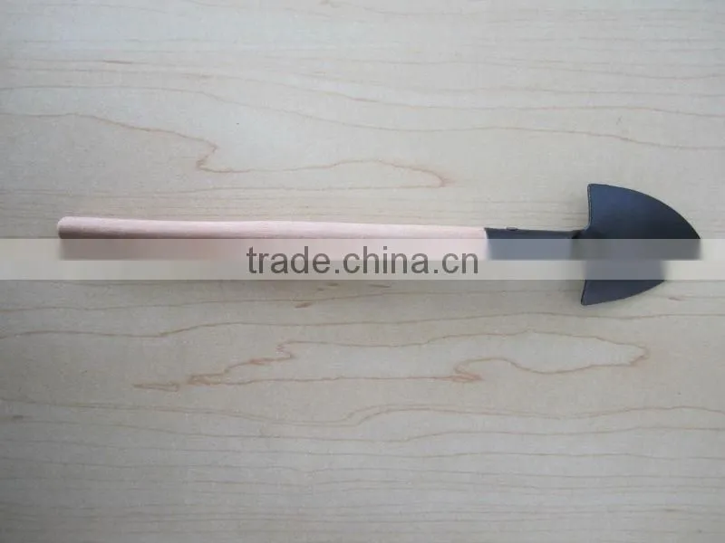 iron sapde with wooden handle garden tool wooden rake wooden shovel wooden spade