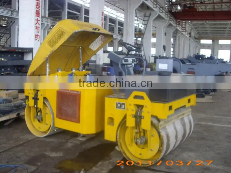 3 ton double drum hydraulic vibratory road roller for sale