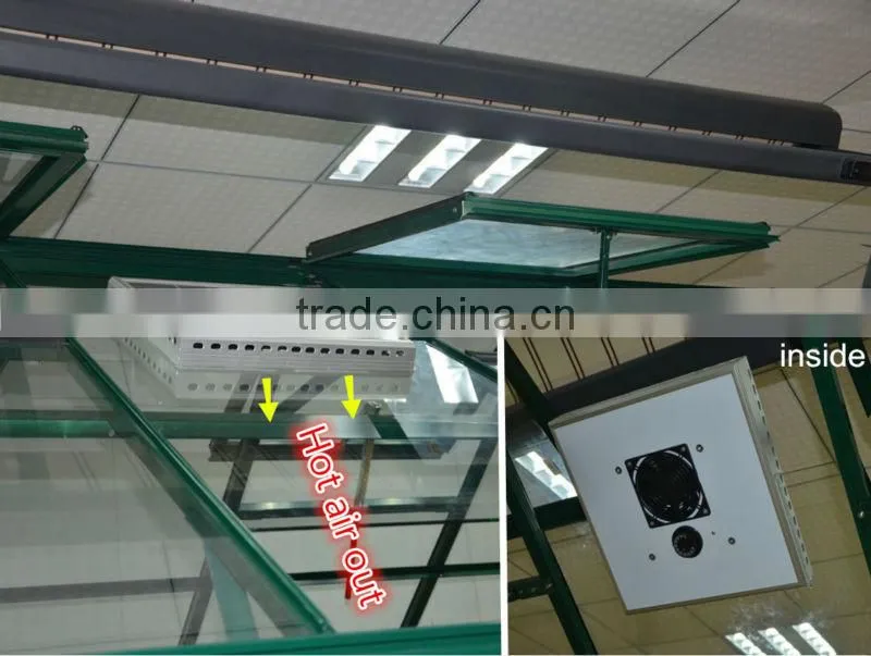 Eco-friendly greenhouse ventilation solar attic fan