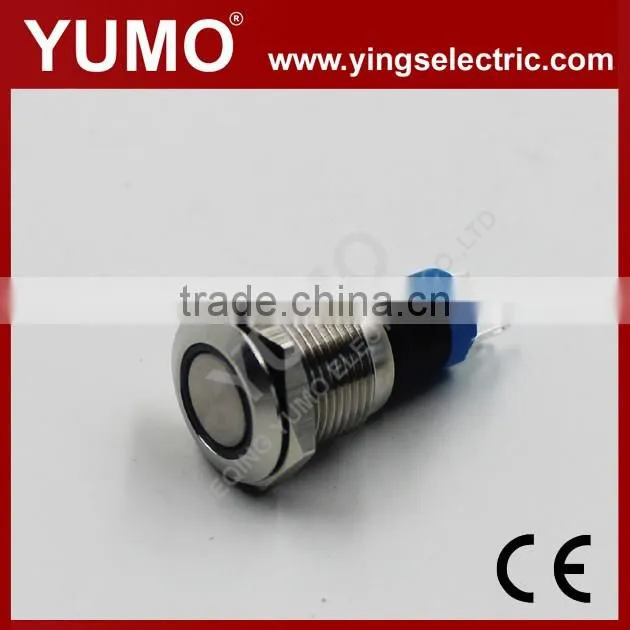 LA16JSF-11E-IP67-S ROHS 16mm flat round 1NO1NC momentary screw terminal 2A/36VDC push button membrane switch with 3m adhesive