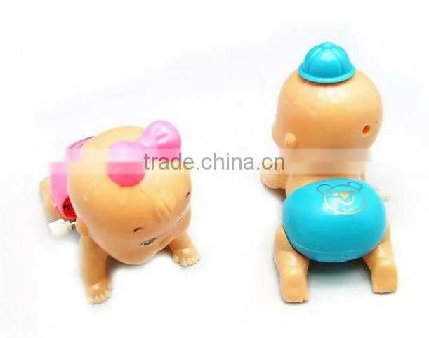 TX69520 plastic walking wind up baby doll toy