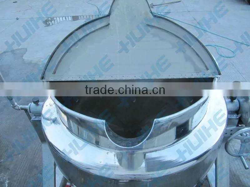 steam heating tilting chicken jacketed kettle/cooking pot