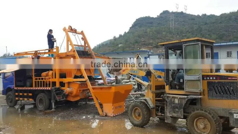LJBC40 L1 used easy moved truck mounted diesel concrete pump