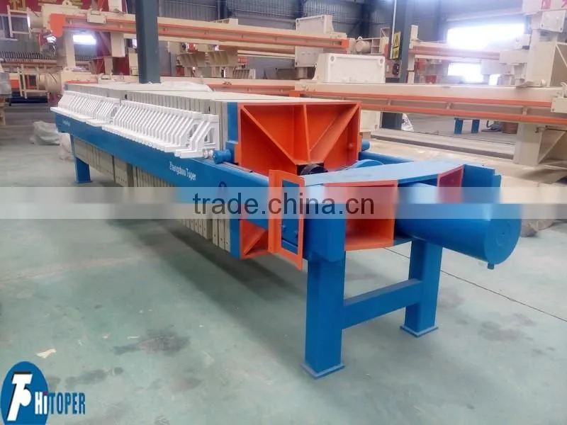 High efficiency unattended membrane filter press inwater pollution treatment