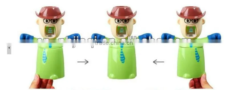 Love warriors wash set automatic toothpaste + dust Tumbler + couple toothbrush holder