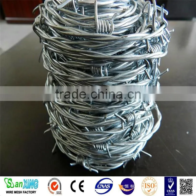 12 gauge Barbed Wire Coil Type galvanized barbed wire