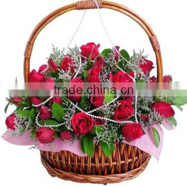 New Style Best Quality white flower basket wholesale